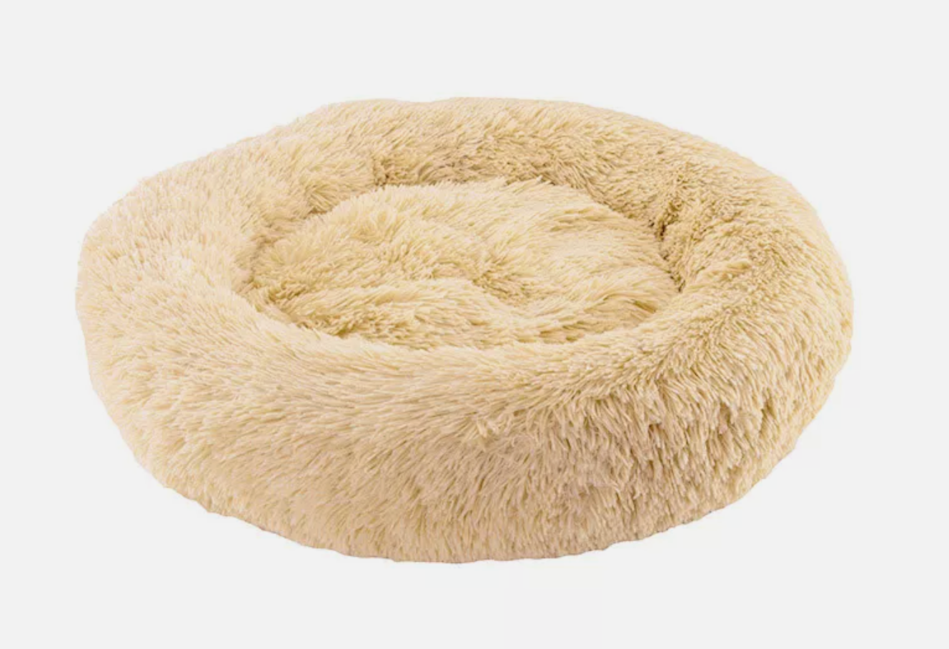 Dog Cat Pet Calming Bed Warm Soft Plush round Nest Comfy Sleeping Kennel Cave