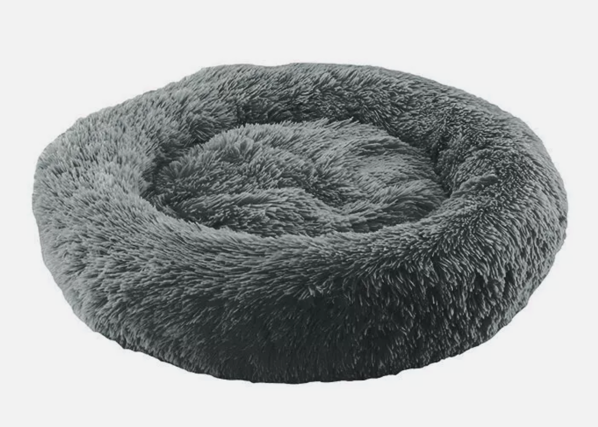 Dog Cat Pet Calming Bed Warm Soft Plush round Nest Comfy Sleeping Kennel Cave