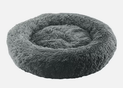 Dog Cat Pet Calming Bed Warm Soft Plush round Nest Comfy Sleeping Kennel Cave