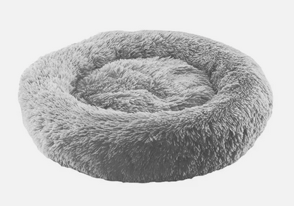 Dog Cat Pet Calming Bed Warm Soft Plush round Nest Comfy Sleeping Kennel Cave