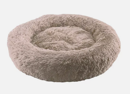 Dog Cat Pet Calming Bed Warm Soft Plush round Nest Comfy Sleeping Kennel Cave